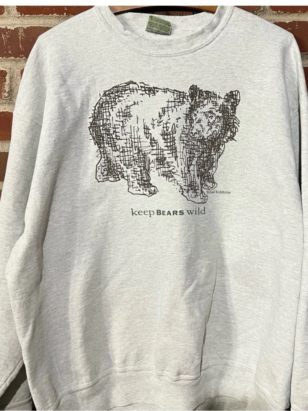 ISO Vintage Royal Robbins Keep Bears Wild Sweatshirt